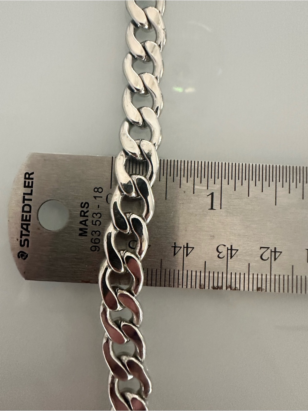 Silver 925 Prada Milano Choker Stainless Steel Cuban Link 16.5” Chain Necklace - Picture 7 of 8